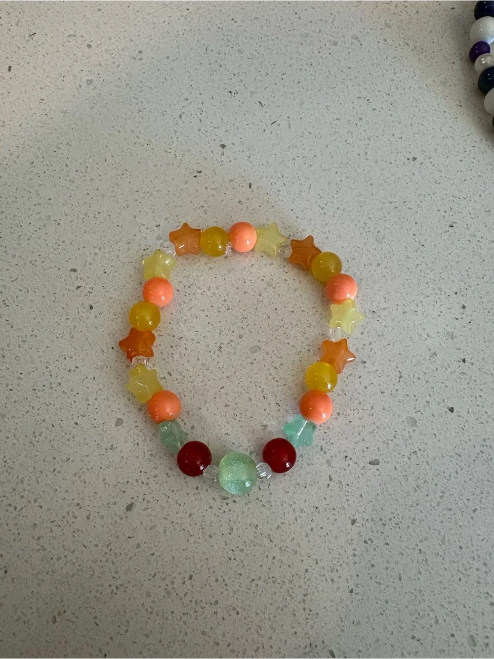 Applejack MLP themed beaded bracelet
